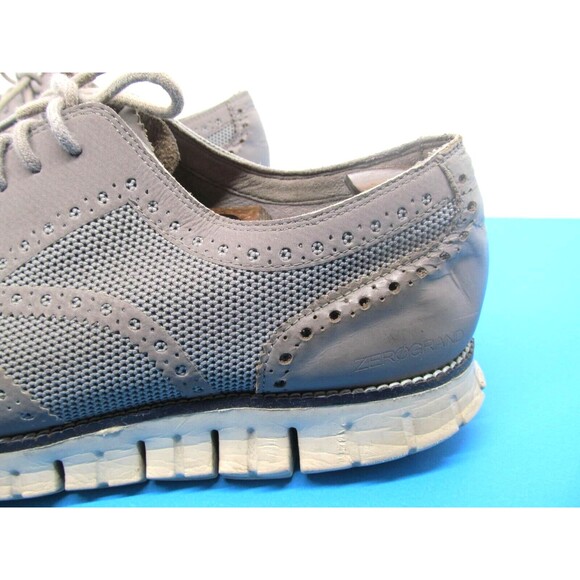 Cole Haan Zerogrand Mens Grey Leather Wingtip Lace Up Sneakers Size 13 M - Picture 10 of 16